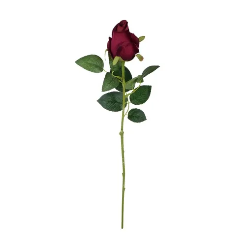Ruža – vetvička 67 cm dark red K343